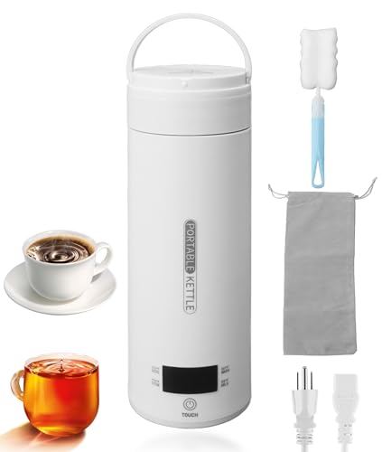 Tetera eléctrica portátil 500ml con control de temperatura miniatura 1