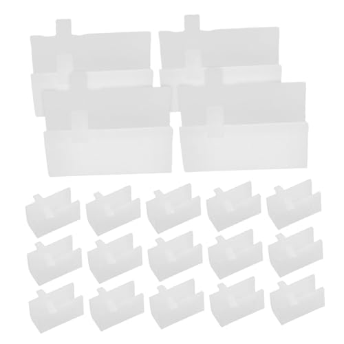 TEHAUX 20pcs Adjustable Plastic Shelf Support Clips for Cabinets Offices Durable Shelf Holders for Kitchen Organization Easy Tool Installation