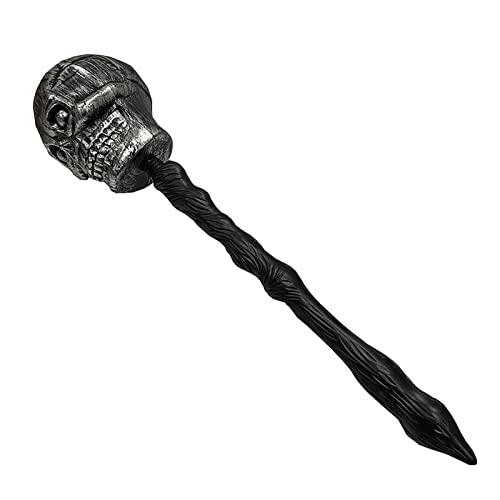 Bastão decorativo do crânio do Dia das Bruxas - Prop de decoração de festa de cabeça de esqueleto de
