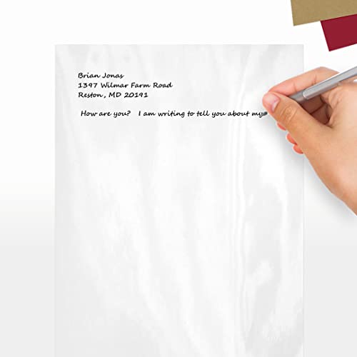 8 1/2 X 11 Paper - Glossy White (50 Qty.) #TOP4