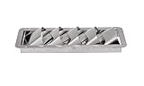 attwood 1488-5 Corrosion-Resistant Stainless Steel Marine Louvered Vent, Silver, One Size