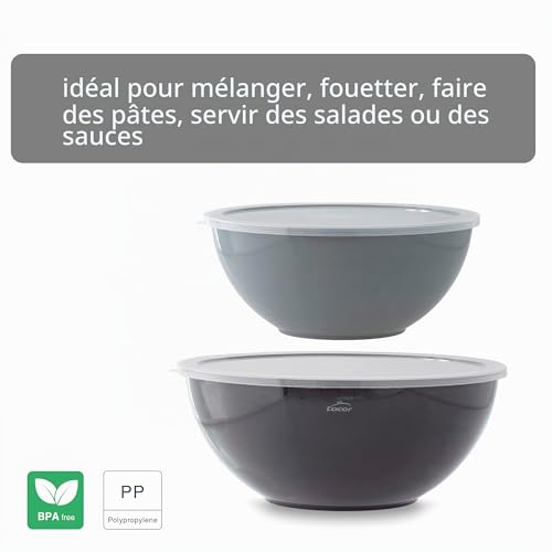 6 bols empilables PP avec couvercles sans BPA Lacor – Image 5