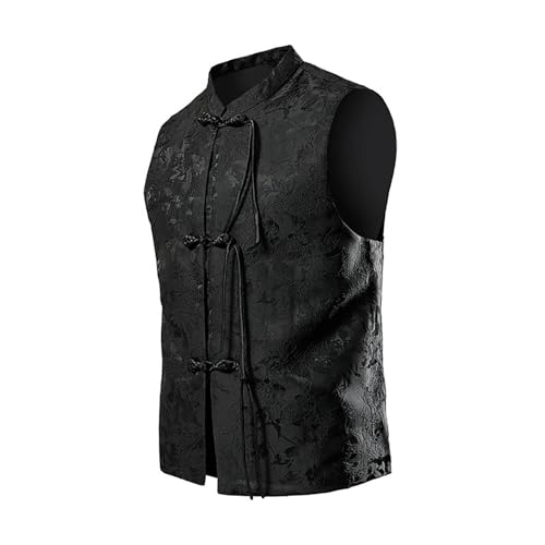 Chaleco tradicional de kung fu con cuello alto y acabados premium 2