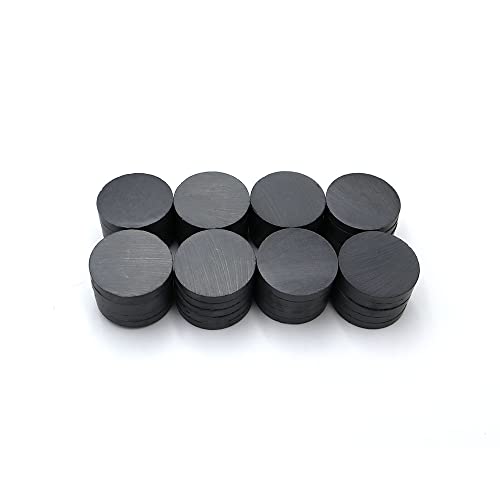 Imanes industriales de cerámica - Lote a granel de 40 piezas de imanes para refrigerador - Pequeños imanes de disco redondo para refrigerador 32 mm - Imanes para manualidades, cienci