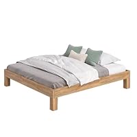 skølm Floki Massivholzbett Eiche 180x200 cm, Bettrahmen Holz, Natur geölt – Ansicht 8