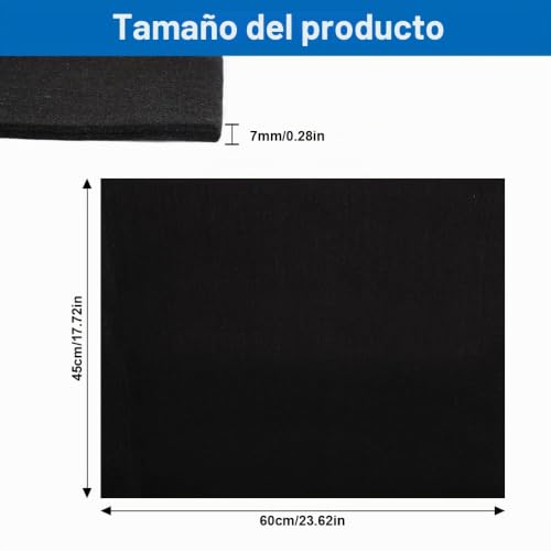 Miniatura 2 de Xyvor 45x60 Cm Manta De Soldadura Ignífuga, 7 Mm Espesor Manta Ignifuga Soldadura, Estera De Protección Térmica Resistente A Altas Temperaturas, Para Barbacoas Camping Chimeneas Césped