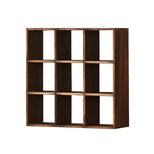 Stoolzfaid Wandmontiertes Tassenregal Aus Holz 16-Fach Schlitz Tassenregal Praktische Aufbewahrung Für Zuhause Bar Café Dekoration