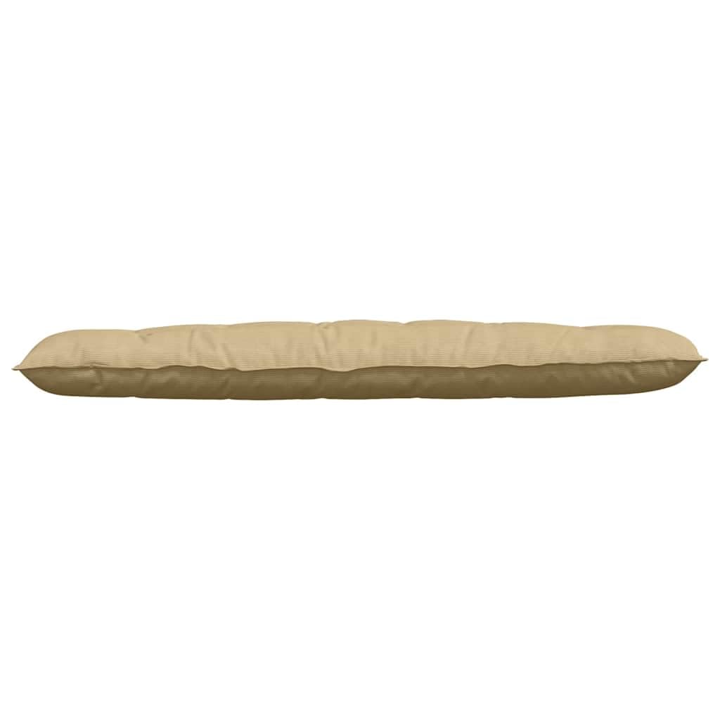 Poduszka na oparcie, szaro-zielona, 180 x 50 cm, materiał sztruksowy z wypełnieniem poliestrowym, zdejmowany pokrowiec, ergonomiczna poduszka do czytania na sofę, łóżko, do biura, salonu