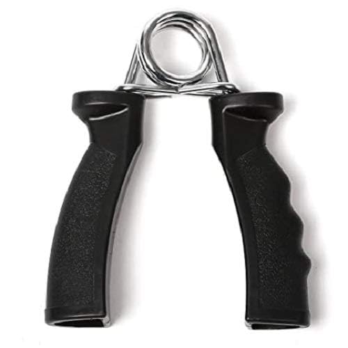 Image of VICTORY Combo of Skipping Rope and 2 Hand Grip for Men and Women Jumping Rope for Exercise Workout & Gym Training Sports Fitness Adjustable Height with Hand Plastic Grip-Black
