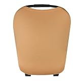 Copper Pearl Multi-Use Cover: Car Seat Covers, Nursing Cover, and Stroller Cover for Sun - Stretchy Fabric, All-Season Use, Stylish Designs, Easy Access for Moms - Dune