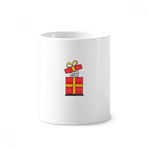 Tasse blanche en céramique polyvalente pour brosse à dents et crayons 350ml