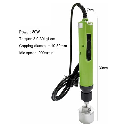 Pneumatyczna maszyna zamykająca, ręczny elektryczny zakres momentu obrotowego 3-30 kg/cm, łatwa w użyciu do plastikowych butelek