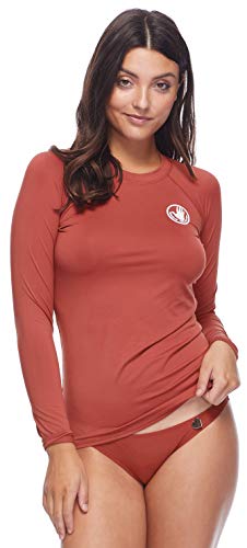 Image of Body Glove Women's Smoothies Sleek Solid Long Sleeve Rashguard with UPF 50+