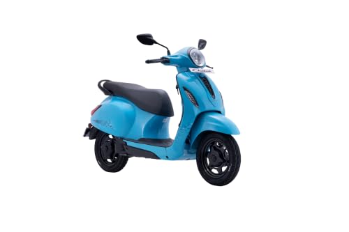 Image of Chetak C3001 by Bajaj Auto High Speed Electric Scooter with charger - Azure Blue - Ex-Showroom