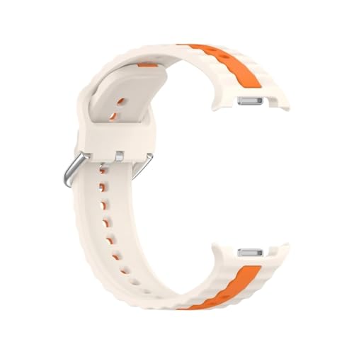 �ɓK������Samsung Galaxy Watch 8 44mm/40mm/8 Classic/46mm�ɓK������V���R���X�g���b�v(Starlight Orange,For Galaxy Watch 8 40mm)