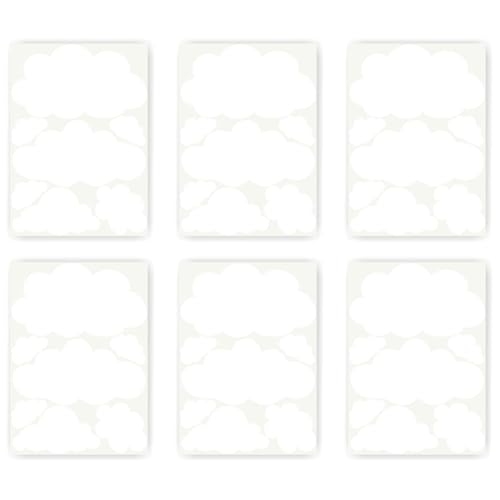 Vinilos Decorativos Nube Blanca 42 Piezas Removibles y Resistentes miniatura 6