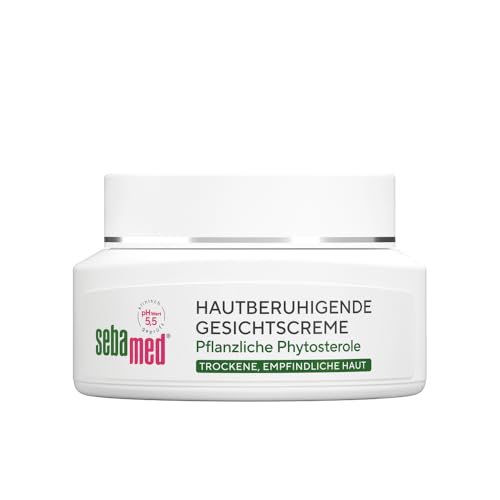 Sebamed Hautberuhigende Gesichtscreme Trockene Haut 50 ml, beruhigt die empfindliche Haut, lindert Spannungsgefühle und Juckreiz, Schutz vor dem Austrocknen, für Damen und Herren