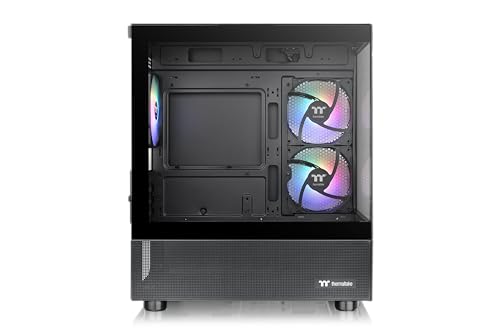 Image of Thermaltake View 170 TG ARGB Black Micro-ATX Case; 3x120mm ARGB Fans Included; Supports Up to 280mm Radiator; Front & Side Dual Tempered Glass Panel; CA-1Z4-00M1WN-00; 3 Year Warranty