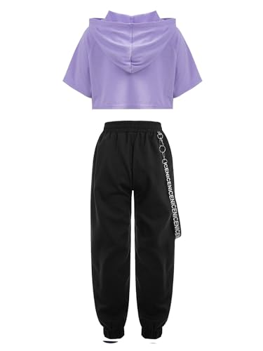 Jogging course cyclisme ensemble fille avec sweat à capuche et pantalon