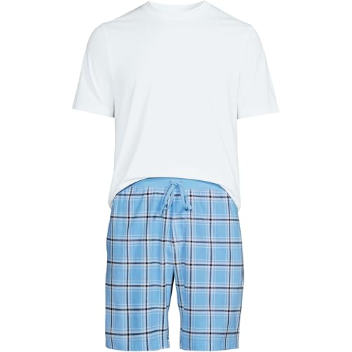 Lands' End Men's Knit Jersey Pajama Shorts Sleep Set3