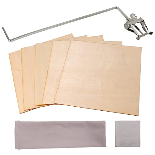 BQLZR 4mm Square Plug Baritone Marching Lyre and 1.5mm Thickness Cork Sheet Pack of 6