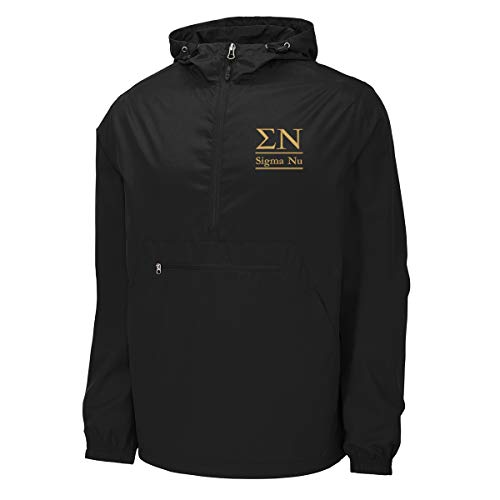 Sigma Nu Windbreaker - Anorak Pullover Jacket - Quarter Zip