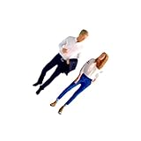[Figurines à l'échelle 1:64] : Figurines miniatures d'hommes et de femmes, modèles de personnages réalistes peints à la main