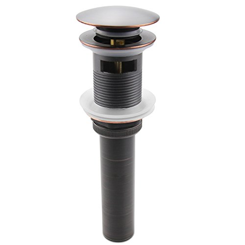 Oil Rubbed Bronze Pop Up Sink Drain, Vanity Bathroom Vessel Lavatory Faucet Drain Stopper, Orb With Overflow #TOP27