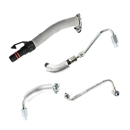 4PCS Turbo Oil Return Drain And Oil Feed Pipe Kit Compatible With Cruze Sonic Trax Encore 1.4L ; Replacement For 55587854,55592600,55567067,55568031 by LAFORMO - Image 6