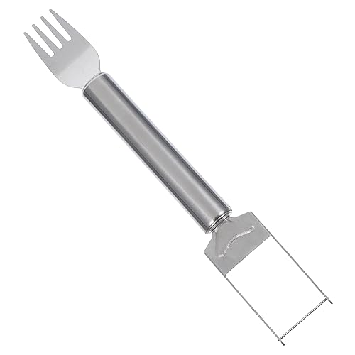 OUNONA Portable Watermelon Fork Slicer Stainless Steel Fruit Cutting Tool Safe and Convenient Watermelon Slicing Tool for Quick Melon Cubes for Summer Parties and Everyday Use