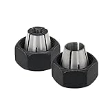 Thaekuns 2 piece Router Collet Kit 42999 1/4" and 42950 1/2" Fits for PORTER CABLE models