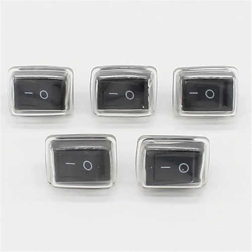 Interrupteur à bascule mini bouton marche arrêt 110V 250V 10A bipolaire étanche 21x15mm