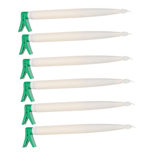 Tofficu 6pezzi Candele Led Coniche Senza Fiamma Ricaricabili Elettriche Candele Da Tavolo Per Decorazioni Da Per Feste Matrimonio e Decorazioni Casa