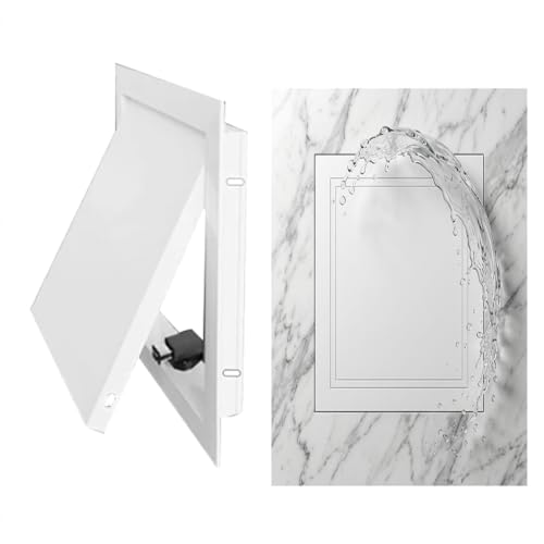 Trampilla Pladur Aluminio Puerta De Inspección Blanco Panel De Acceso Para Instalación De Fontanería Y Electricidad Techos Paredes Tapa De Mantenimiento HVAC Cables(25x30cm)
