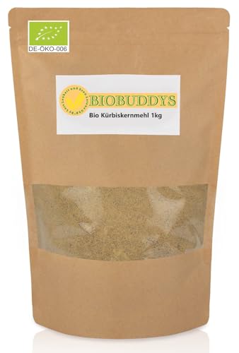 Bio Kürbiskernmehl – Nussig aromatische Mehlalternative für Backen, Kochen & Smoothies | 100% Natur, pflanzlich & vielseitig | 1kg