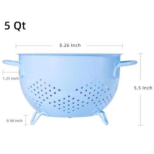 50% Off Metal Colander - 5 Quart Self-draining Kitchen Strainer - Image 2