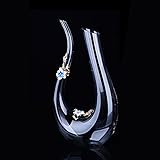 Vintage Weindekantierer Dekorative Wein Dekanter Kristall Rotwein Karaffe Einzigartige Weinkaraffe Europäisch Weindekanter Home Dekoration Für Rotwein Cognac Bourbon-B 1500ml