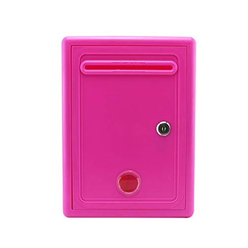 KONGY Post Box, English-Style Mailbox Wall-Mount Home Office Apartment Security Letterboxes for outside wall, wedding (Color : Pink)