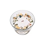Emotional Balance Jasmine Candle with Jasmine Flowers and Green Tea and Stones