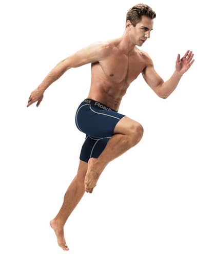 Roadbox 1 or 2 Pack Compression Shorts for Men, Athletic Workout Performance Underwear, Running Gym Spandex Sport Base Layer4