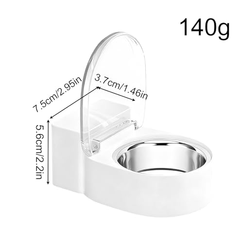 Toilet Shape Non Spill Dish for Pets antiderrames automático estilo inodoro 6