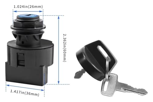 Cilindro de Cerradura de Encendido 4012165 para Polaris Scrambler y General 1000 5