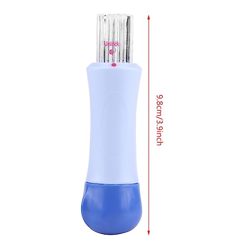 AUNMAS Embroidery Felting Needle, 9.8cm/3.9inch Embroidery Punch Pen with 7 Needles Needle Felting Punch Tool for Embroidery Stitching - Image 2