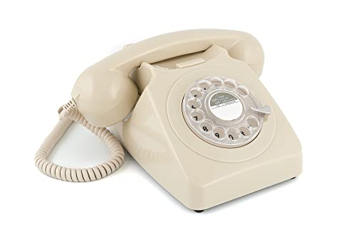 Teléfono retro GPO 746 con timbre auténtico y disco de marcar para tu teléfono fijo 6