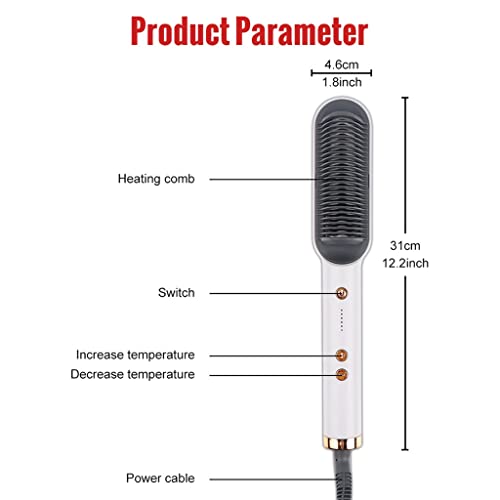Plancha multifuncional para cabello con peine eléctrico, herramienta de modelado rápido miniatura 4