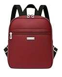 Mochila JW OPORTUNA em Courvin, Modelo Original Exclusivo, Acabamento de Qualidade Artesanal Premium, Bolsa de Campo JW (Vinho)