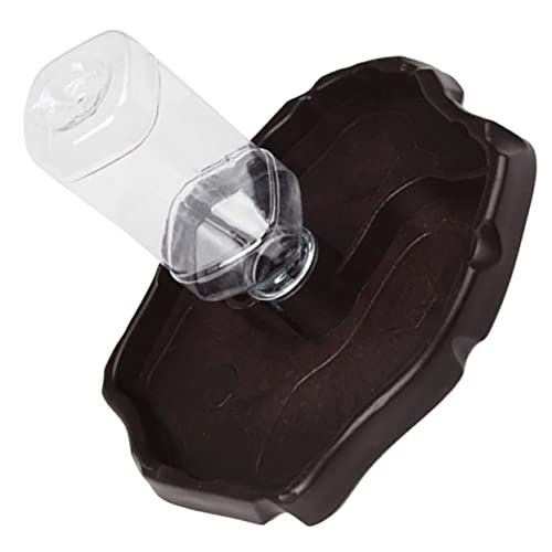 Abaodam 爬虫類用自動給水器 深?色 耐久プラスチック製 水飲み器 ビアード やヒョウモントカゲモドキ対応 タンクアクセサリー 爬虫類飼育