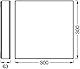 LEDVANCE SMART+ WiFi-Glitzer-Panelleuchte 300x300, 21W, 1800lm, regulierbares Weißlicht (3000K bis 6500K), rahmenlos, mit Glitzereffekt, steuerbar per App, kompatibel mit Amazon, Google und Co.