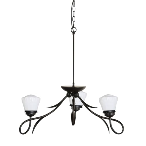Lustre à 3 lumières en verre Bold pour sublimer votre salon
