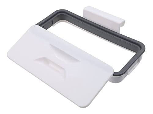 Pveath Attach A Trash - Hanging Trash Bag Holder,Cupboard Door Back Trash Rack Storage, Waste Bin,Kitchen Cabinet Garbage Tools